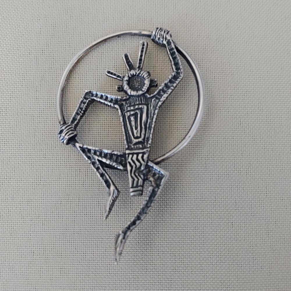 Vintage Robert Shields' Silver Dancer pin